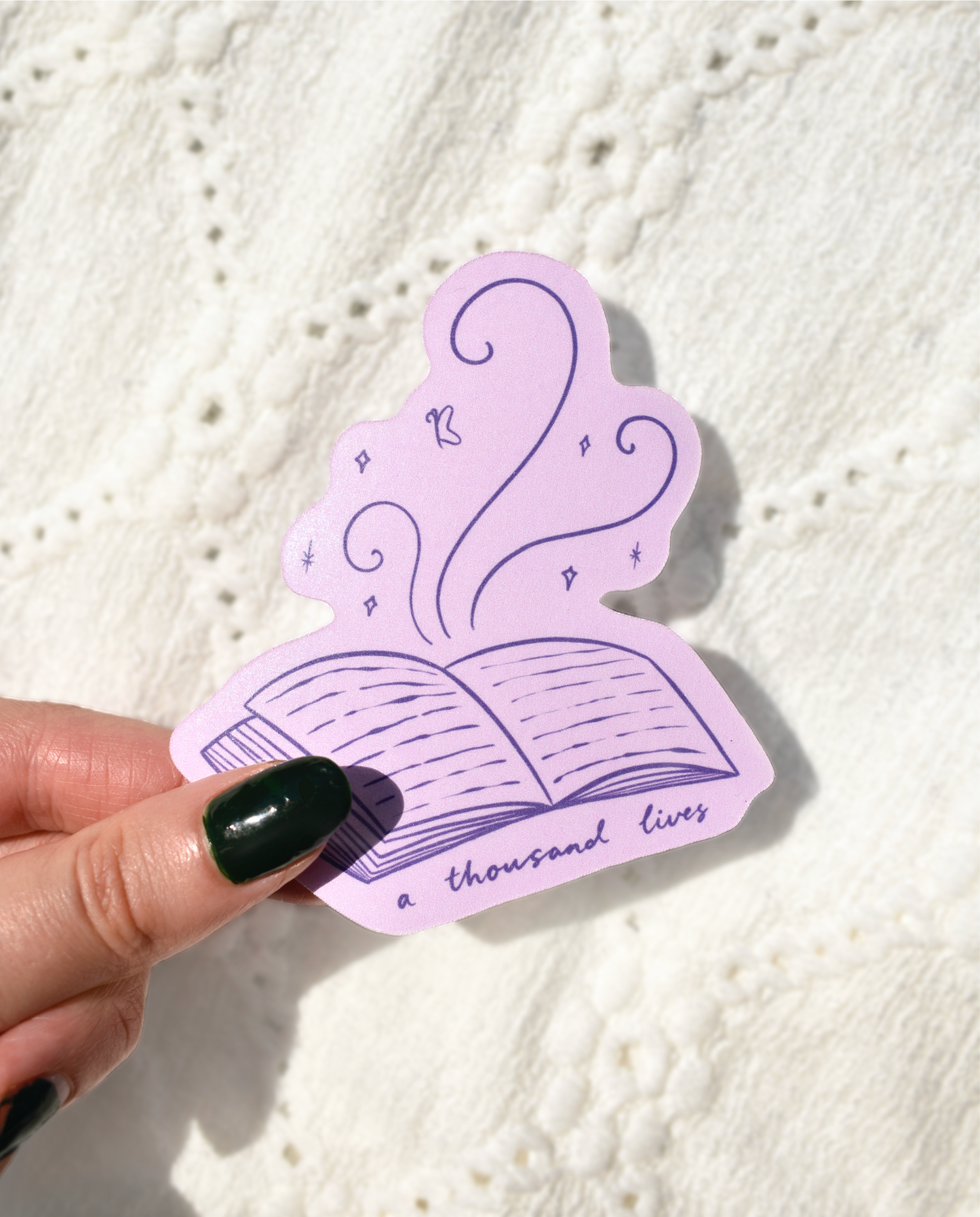 A Thousand Lives Magical Book Waterproof Sticker