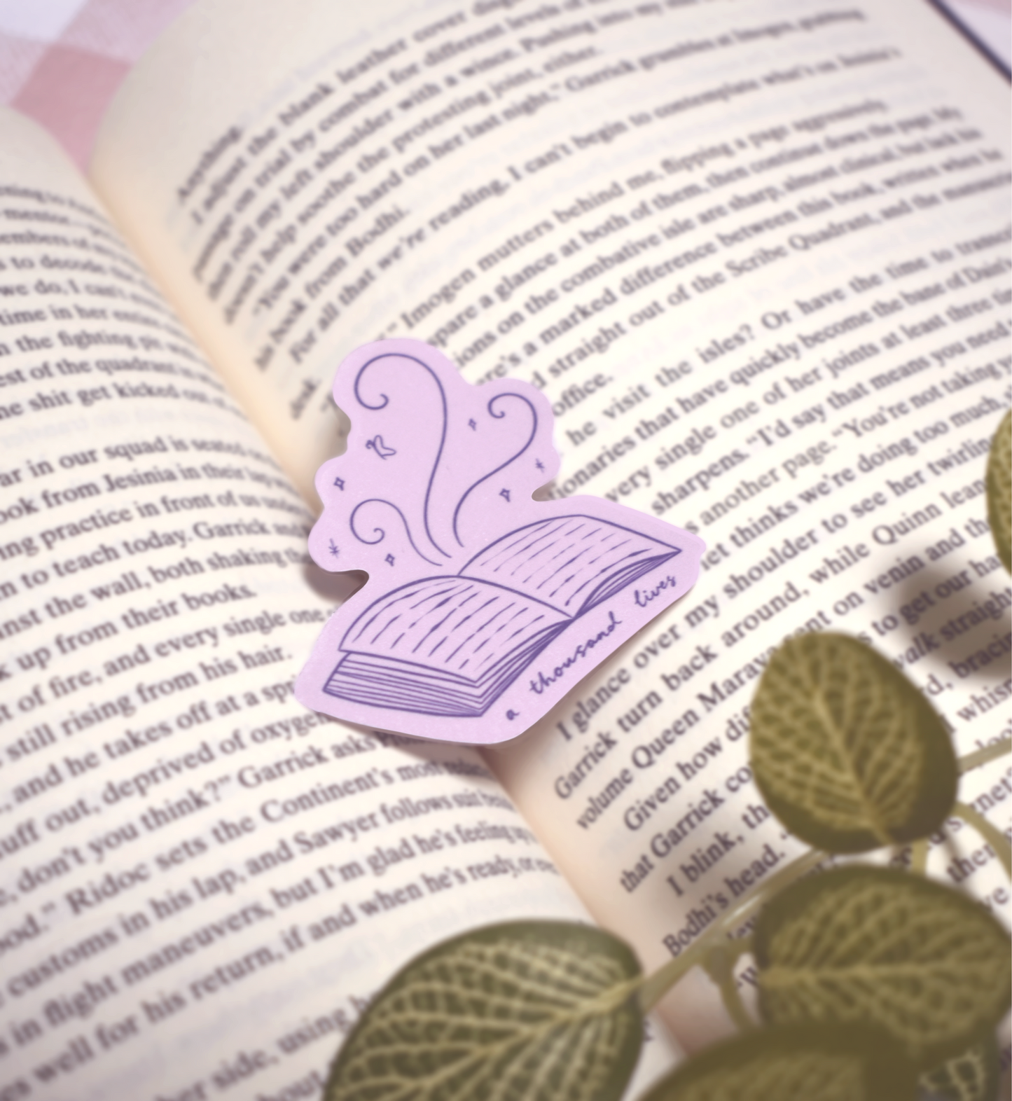 A Thousand Lives Magical Book Waterproof Sticker