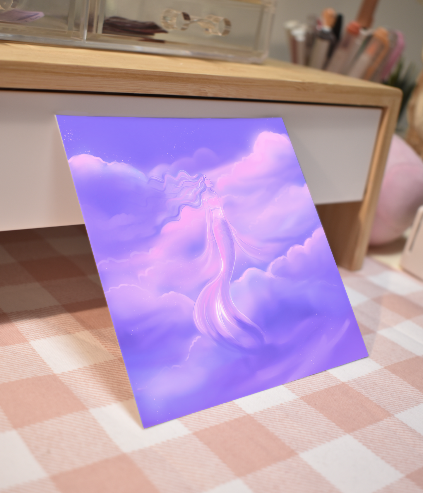 Cloud Mermaid Mini Print