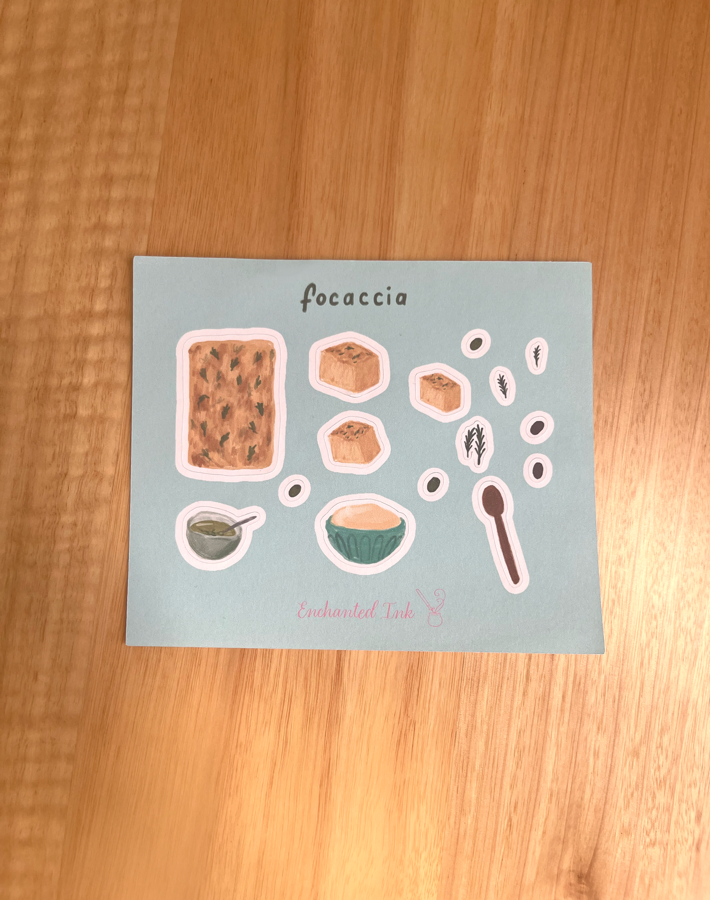 Delicious carb bread baking sticker sheet