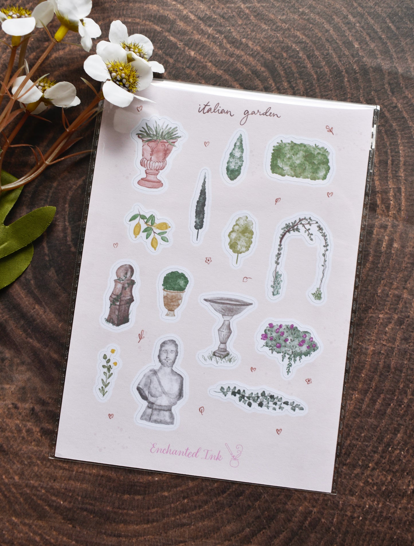 Italian Garden boboli garden Matte Sticker Sheet
