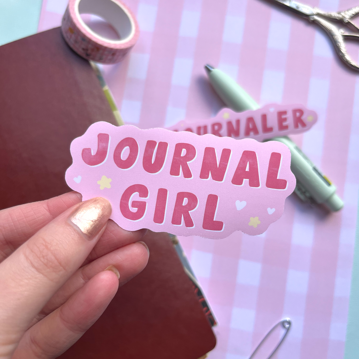 Journal Girl & Journaler Vinyl Stickers