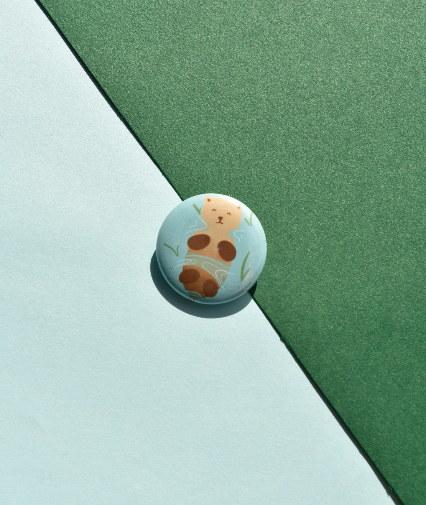 Otter Pin Badge | Whimsical Animal Pin