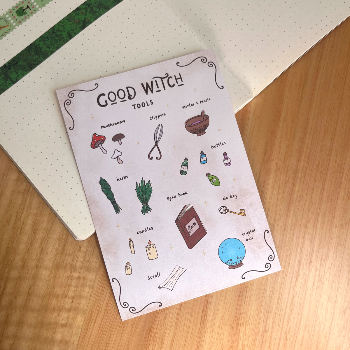 Good Witch Tools Whimsical Witchy Art Print