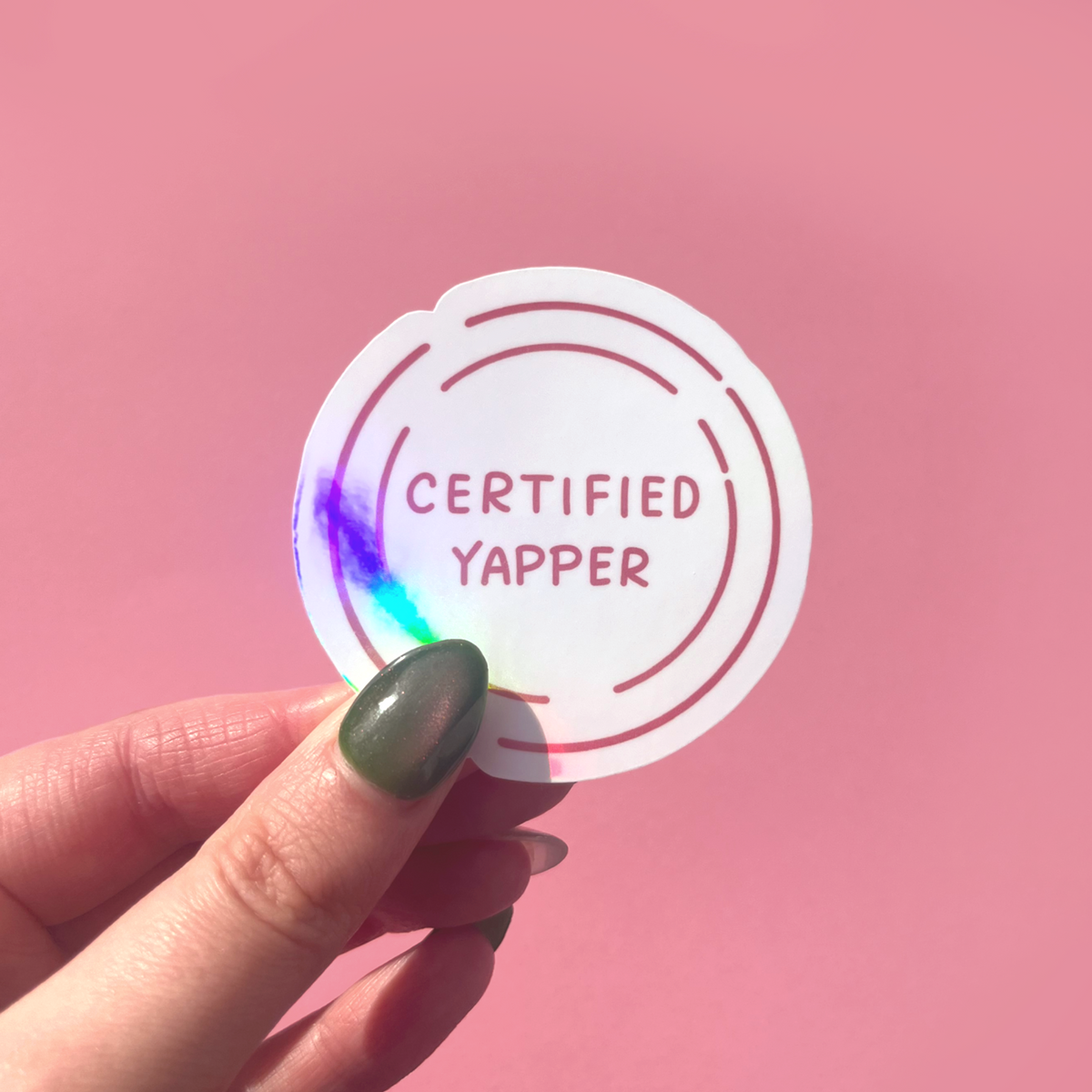 Certified Yapper Vinyl Sticker