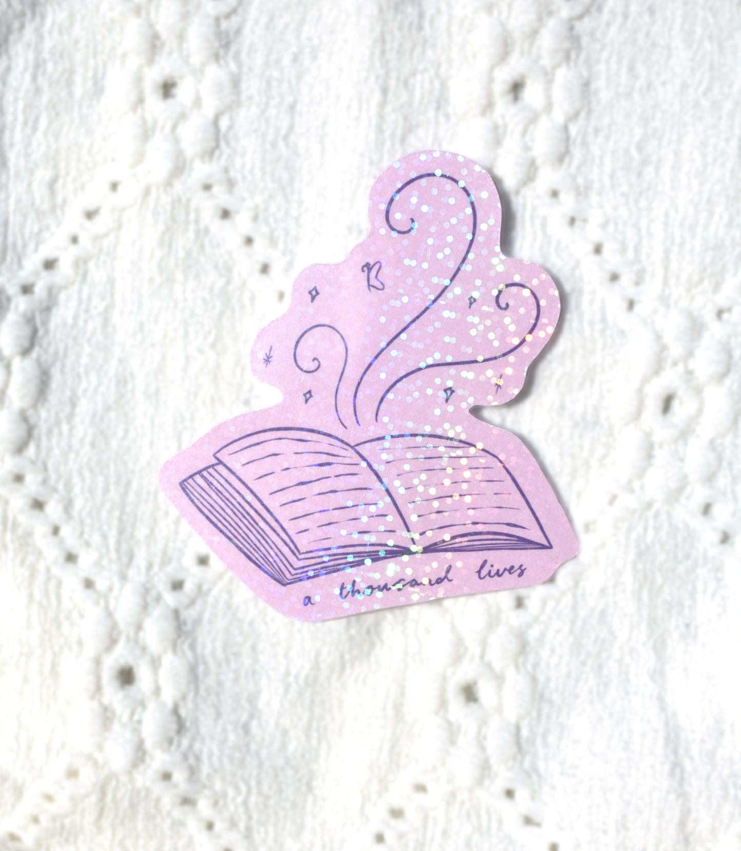 A Thousand Lives Magical Book Waterproof Sticker