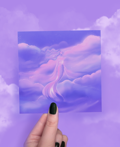 Cloud Mermaid Mini Print