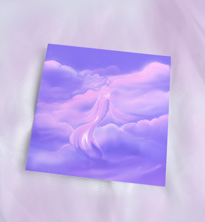 Cloud Mermaid Mini Print
