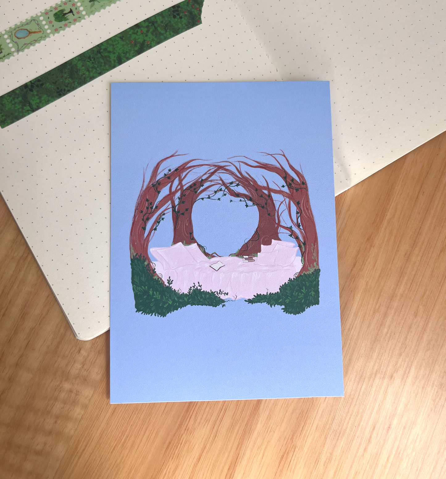 Cozy reader art print 