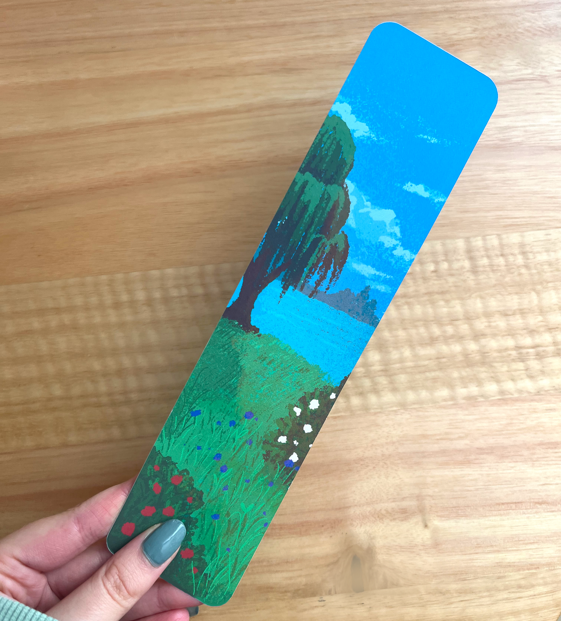 Enchanted whimsical garden bookmark 