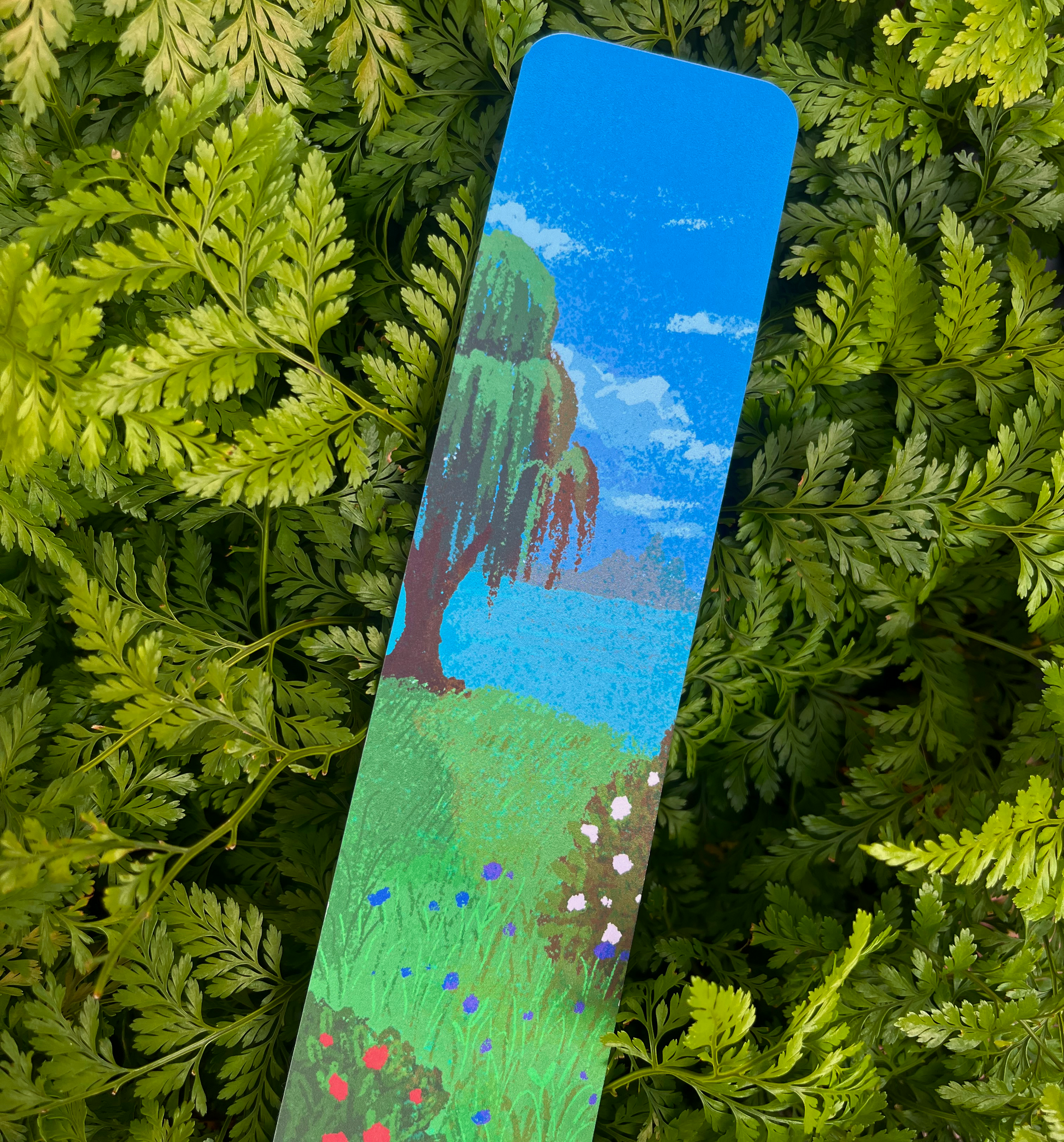 Whimsical nature bookmark