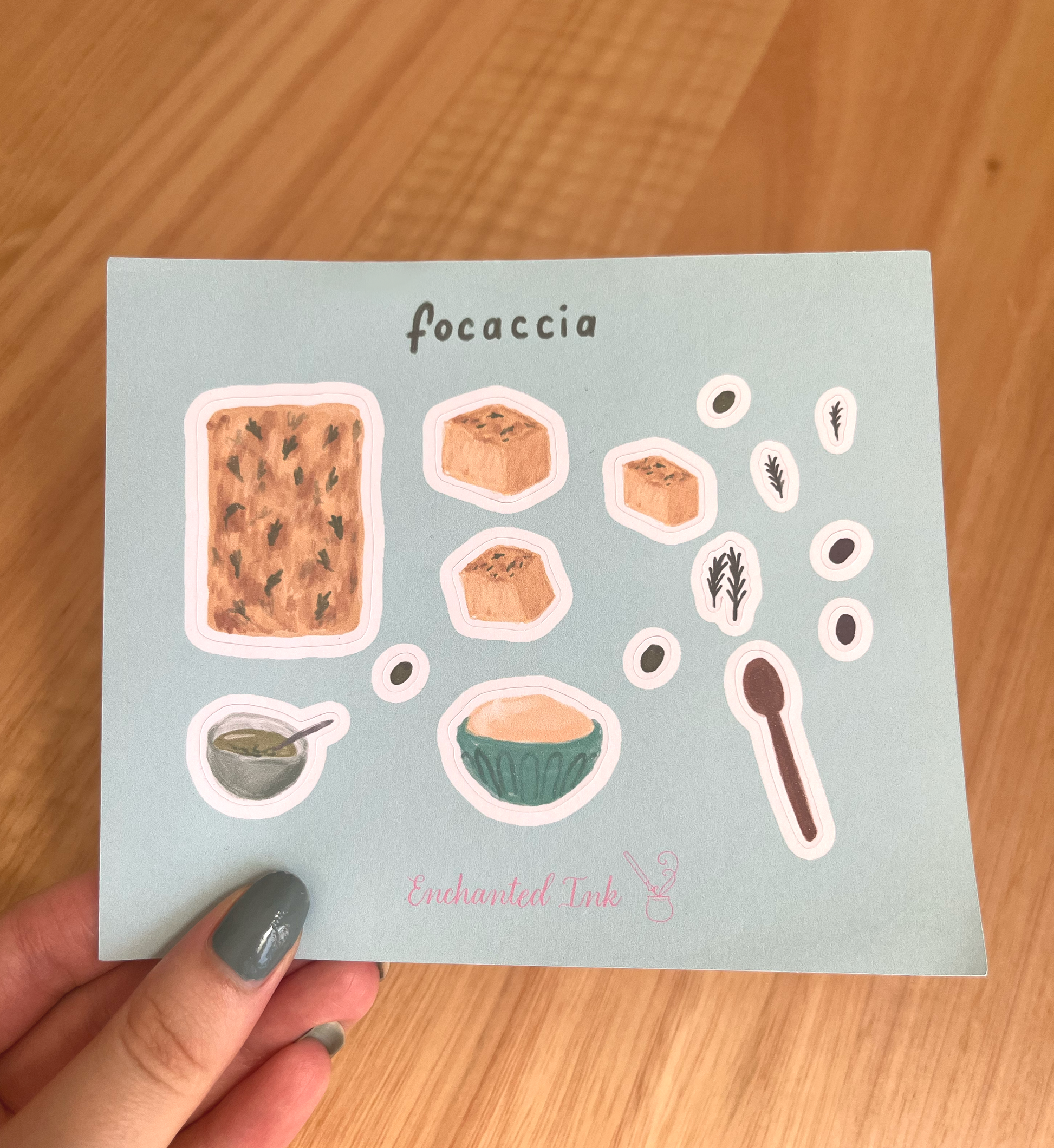 Bread making sticker sheet 