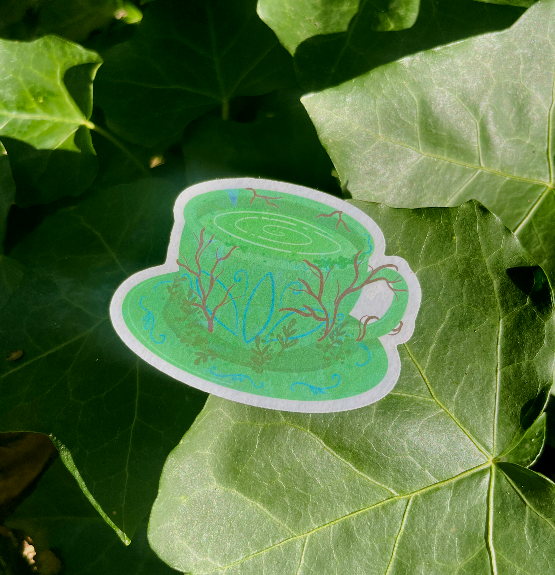 Forest Witches Tea Holographic Sticker 2