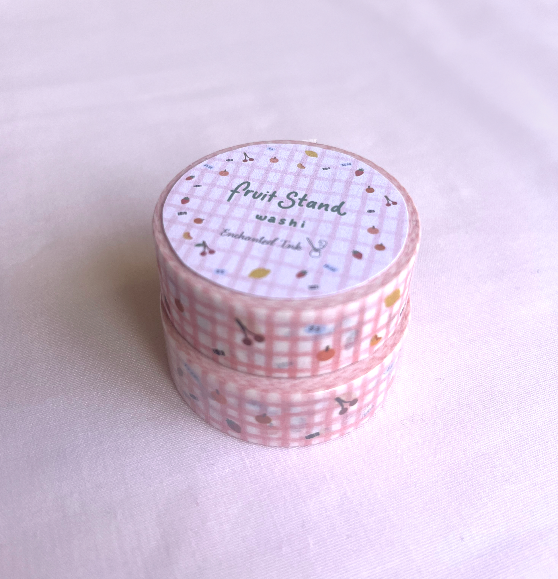 Cute fruits aesthetic fruit stand washi tape 