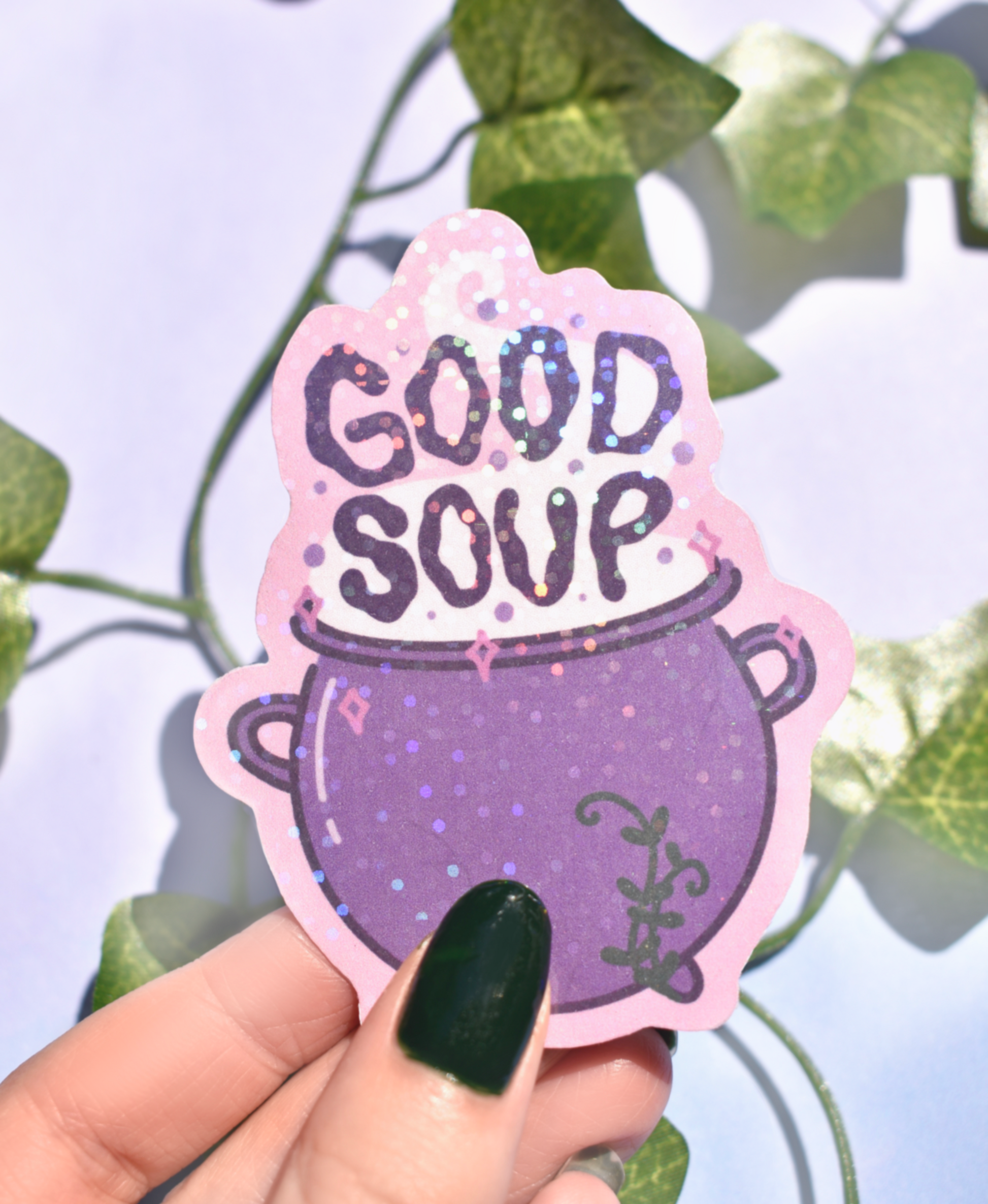 Good Soup Cauldron Witchy Waterproof Sticker