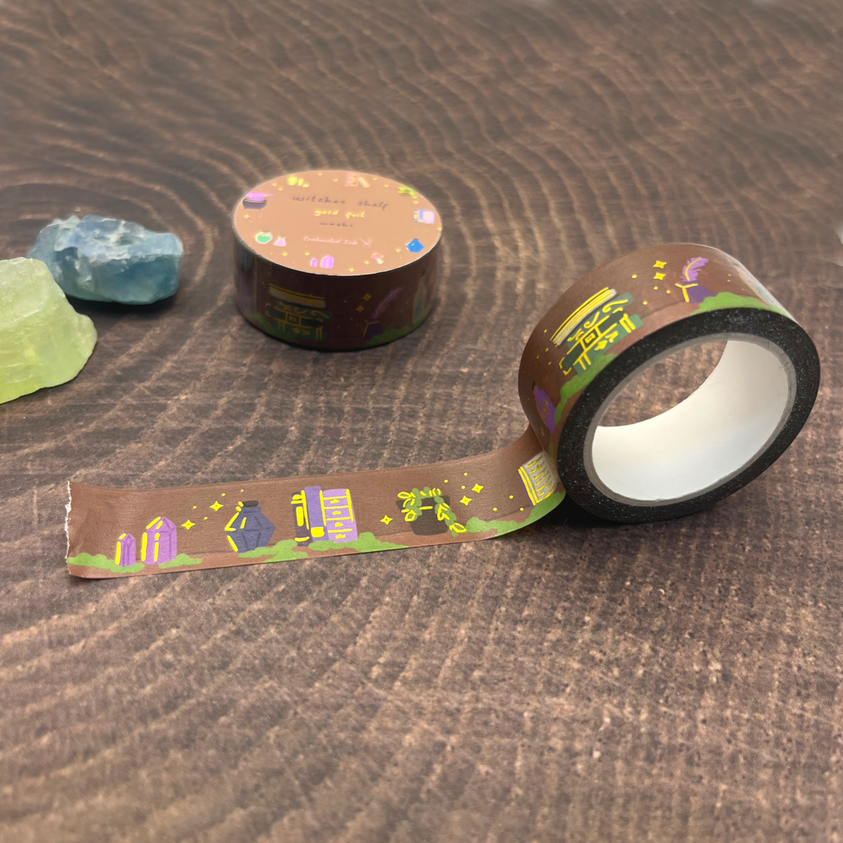 Witches Shelf Gold Foil Washi Tape