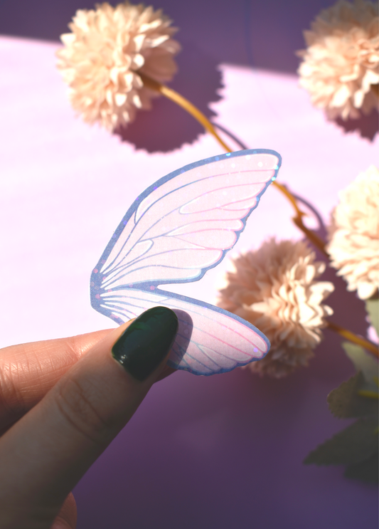Holographic Fairy Wings Sticker