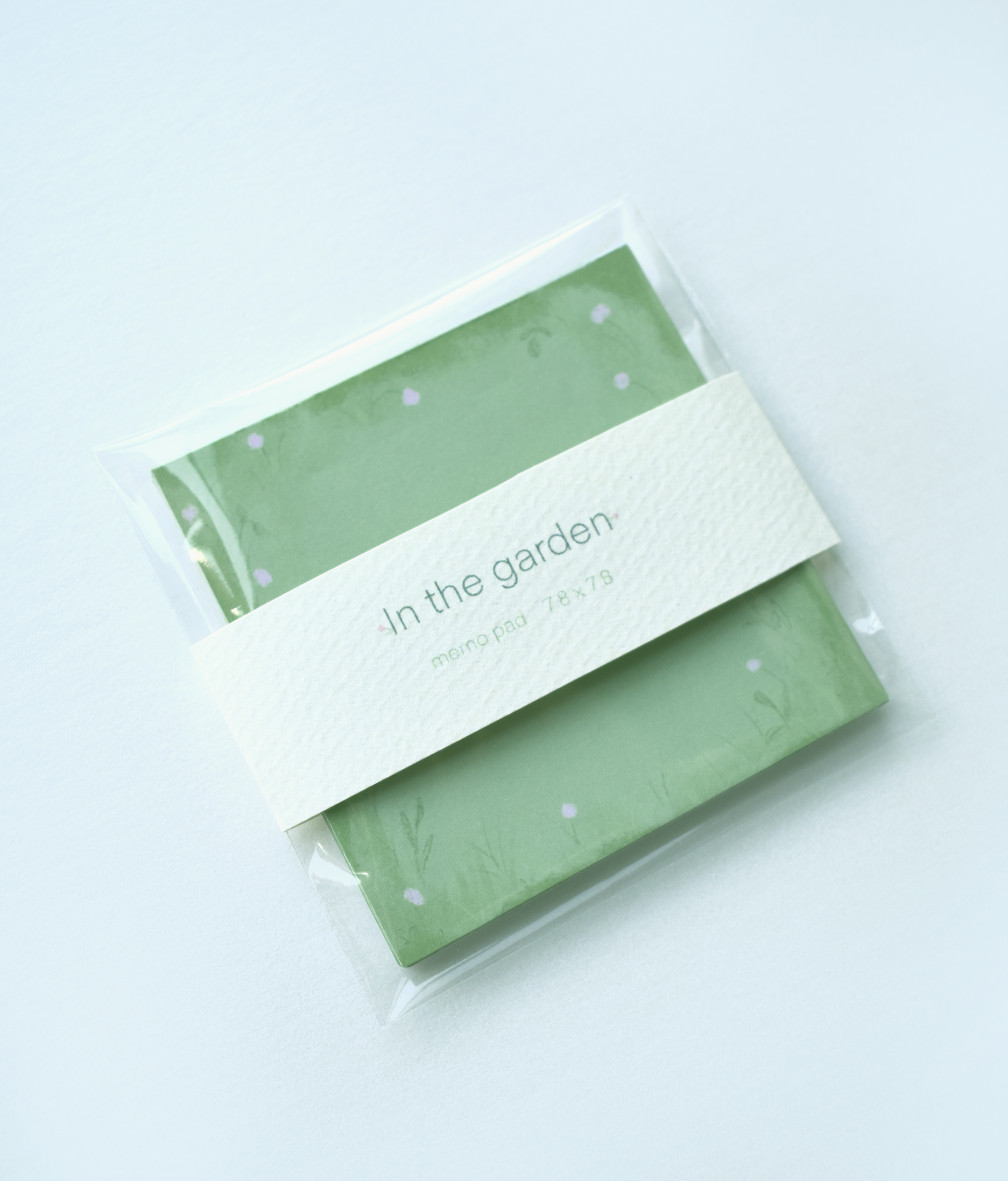 Green garden and floral inspired notepad by enchanted ink