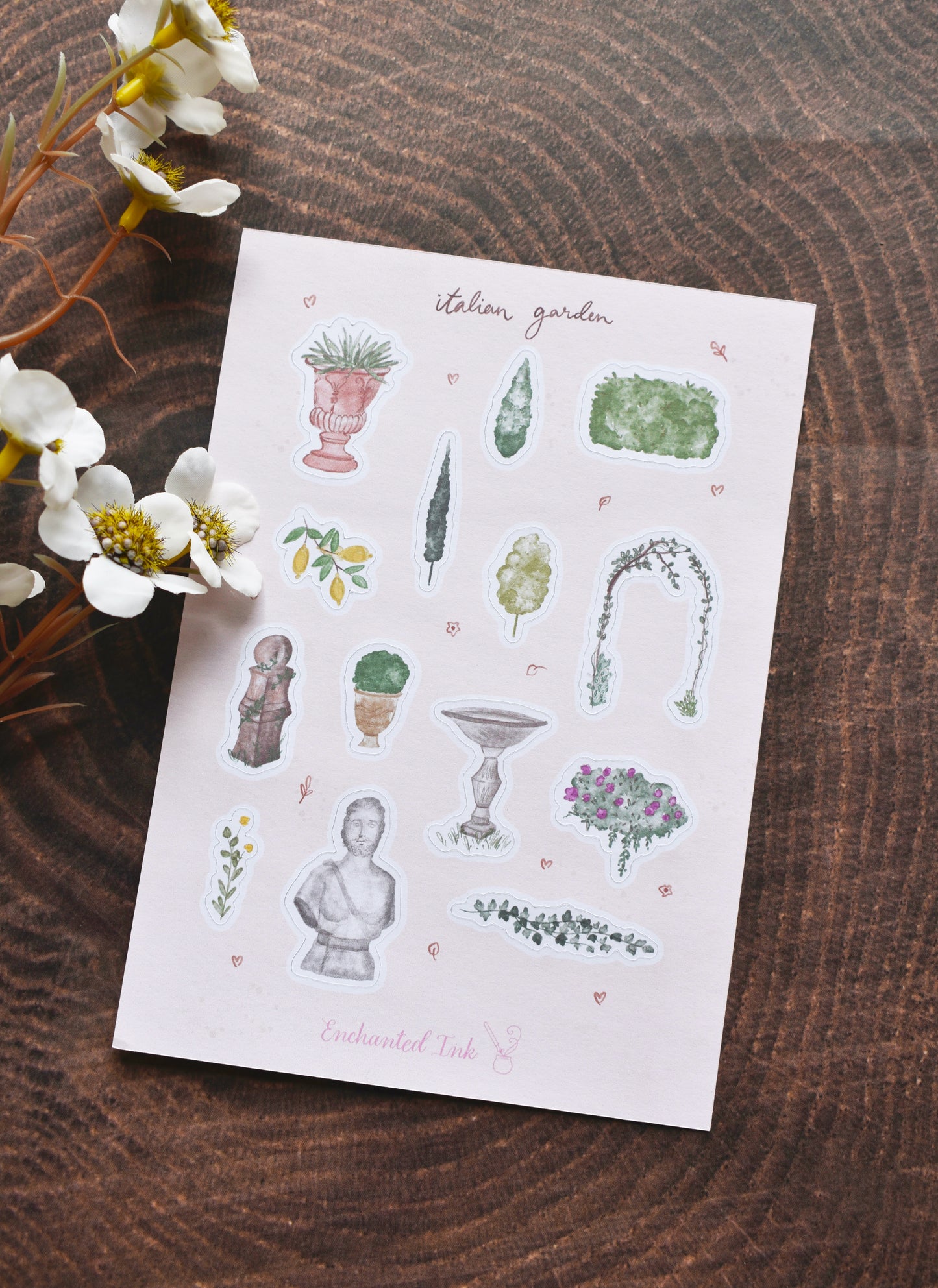Italian Garden Boboli garden Matte Sticker Sheet
