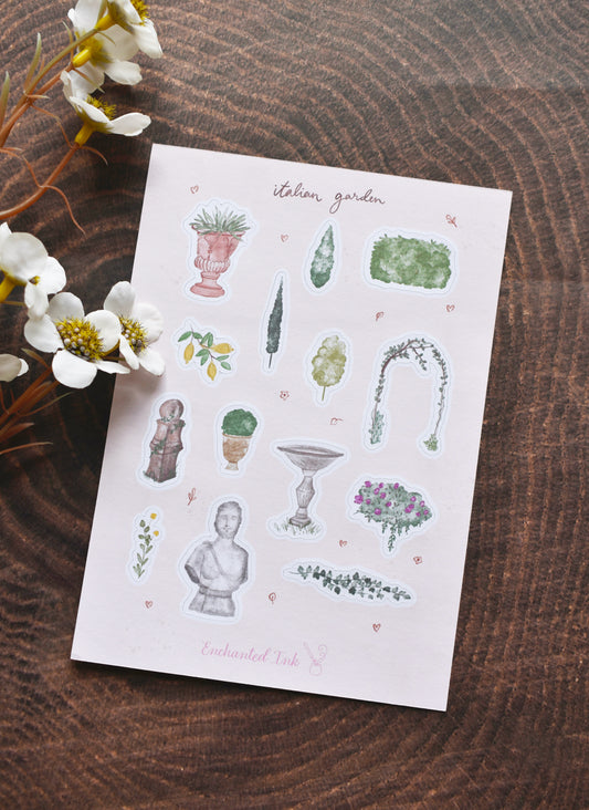 Italian Garden Boboli garden Matte Sticker Sheet