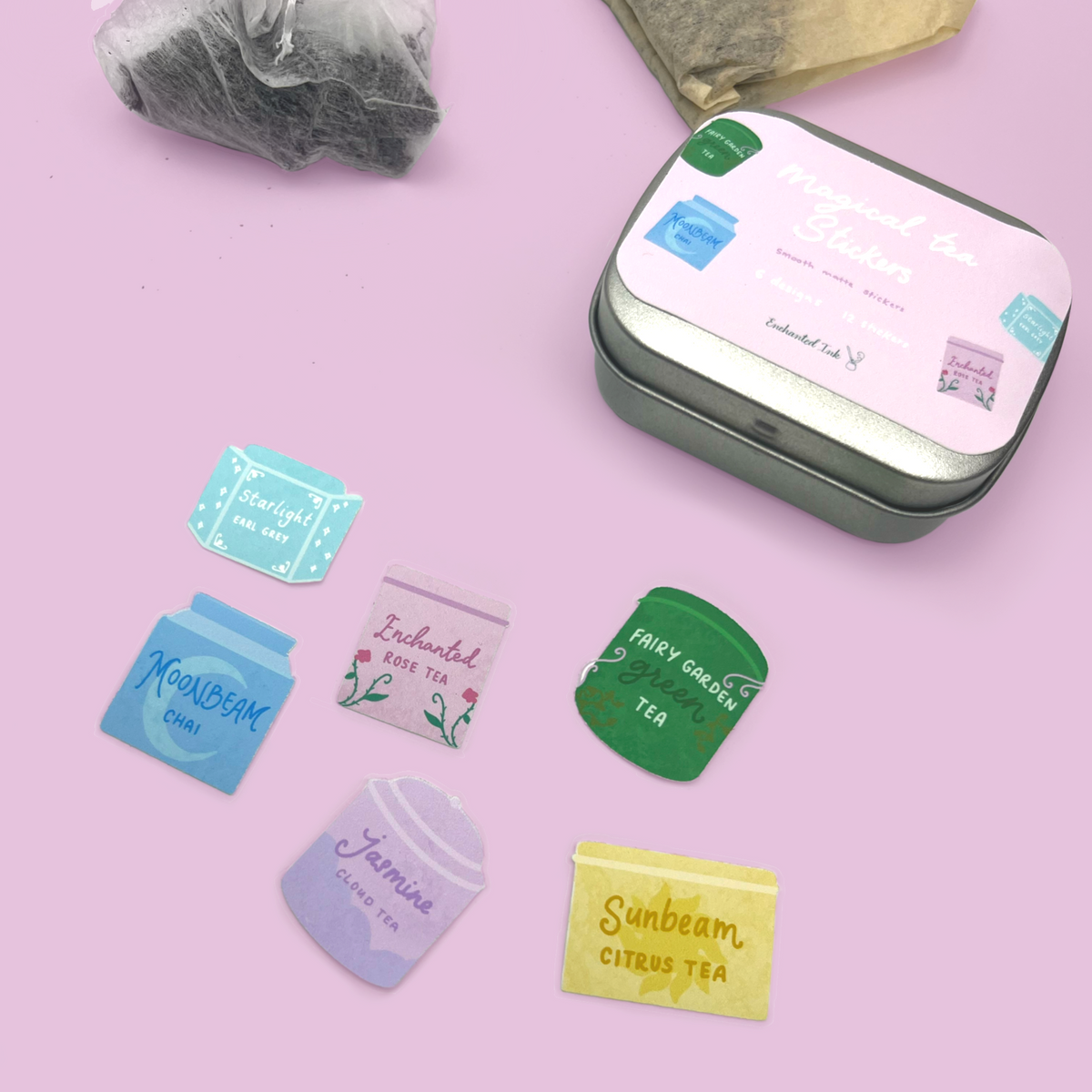 Magical Tea Stickers Tin