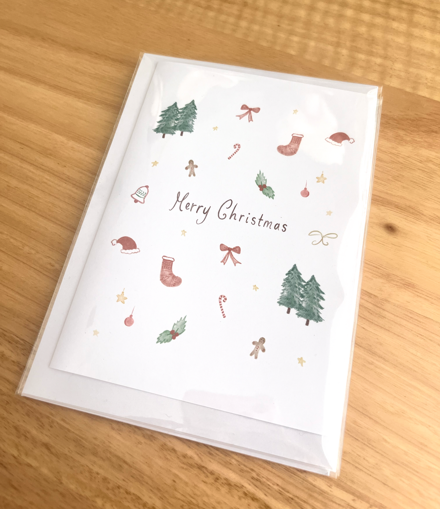Watercolour Christmas Card | Festive Greeting Card