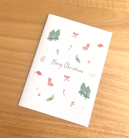 Watercolour Christmas Card | Festive Greeting Card
