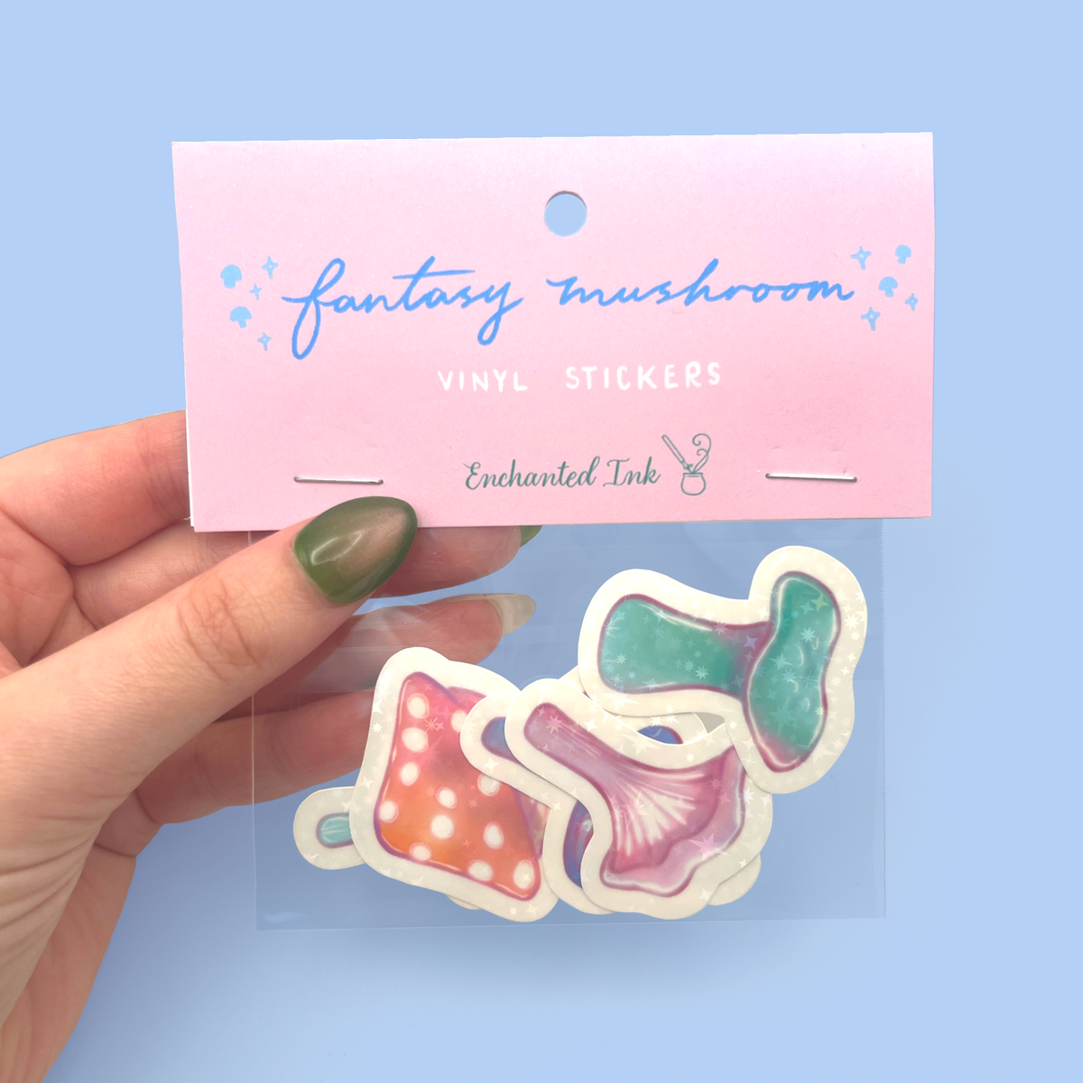 Cute aesthetic mushroom fantasy stickers 