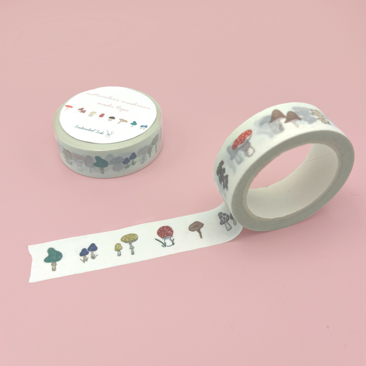 Cute washi tape of mini mushroom