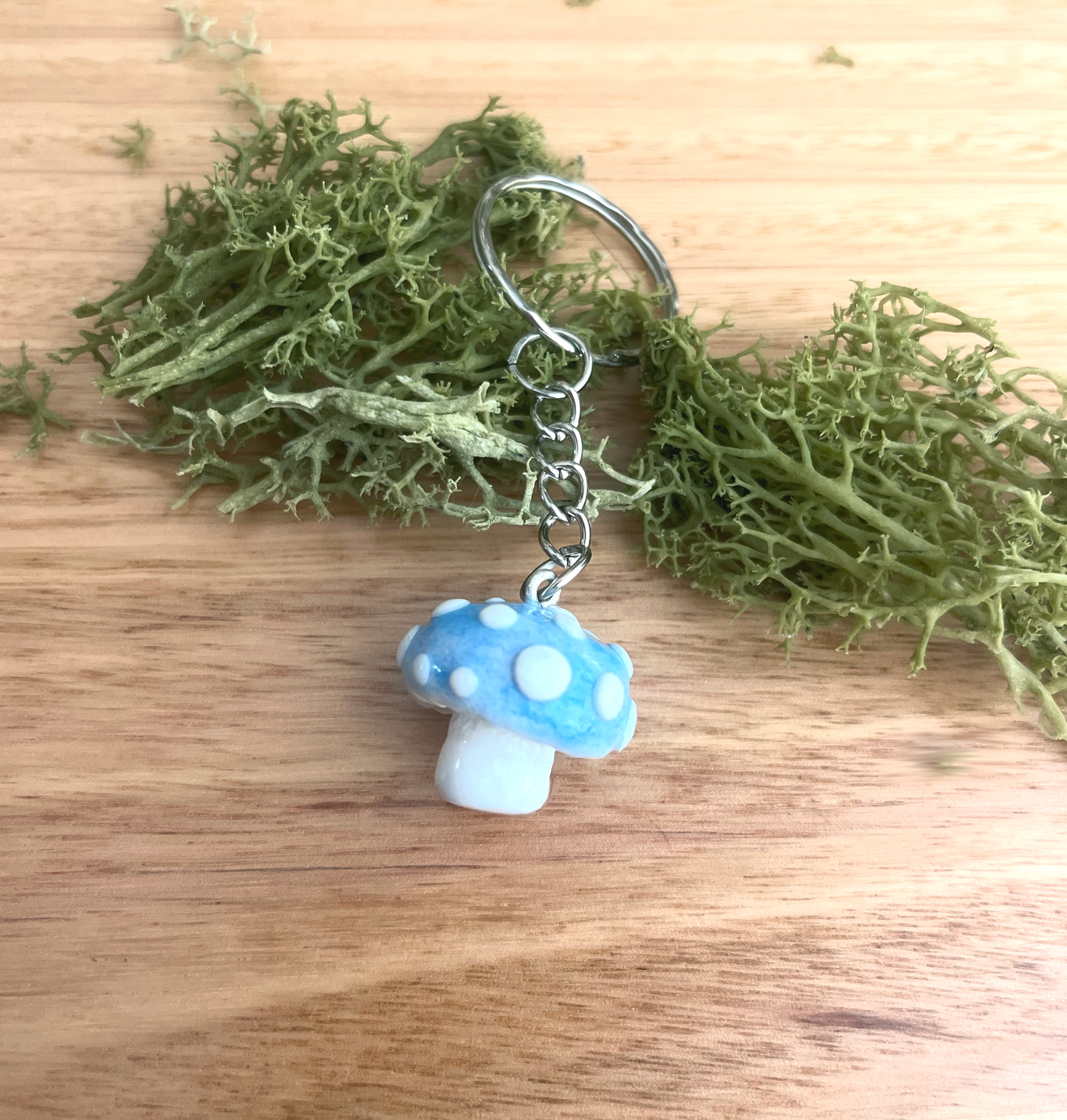 Handmade Polymer Clay Mushroom Keychains | Cute Cottagecore Charm