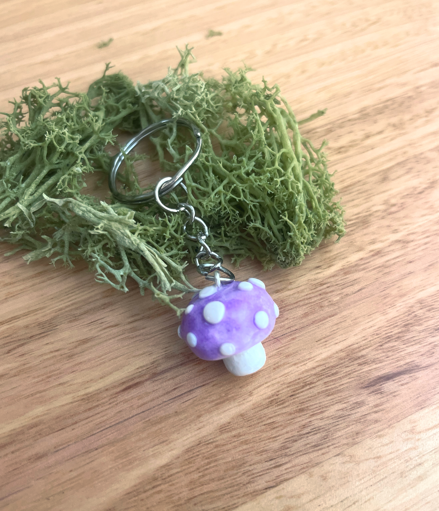 Handmade Polymer Clay Mushroom Keychains | Cute Cottagecore Charm