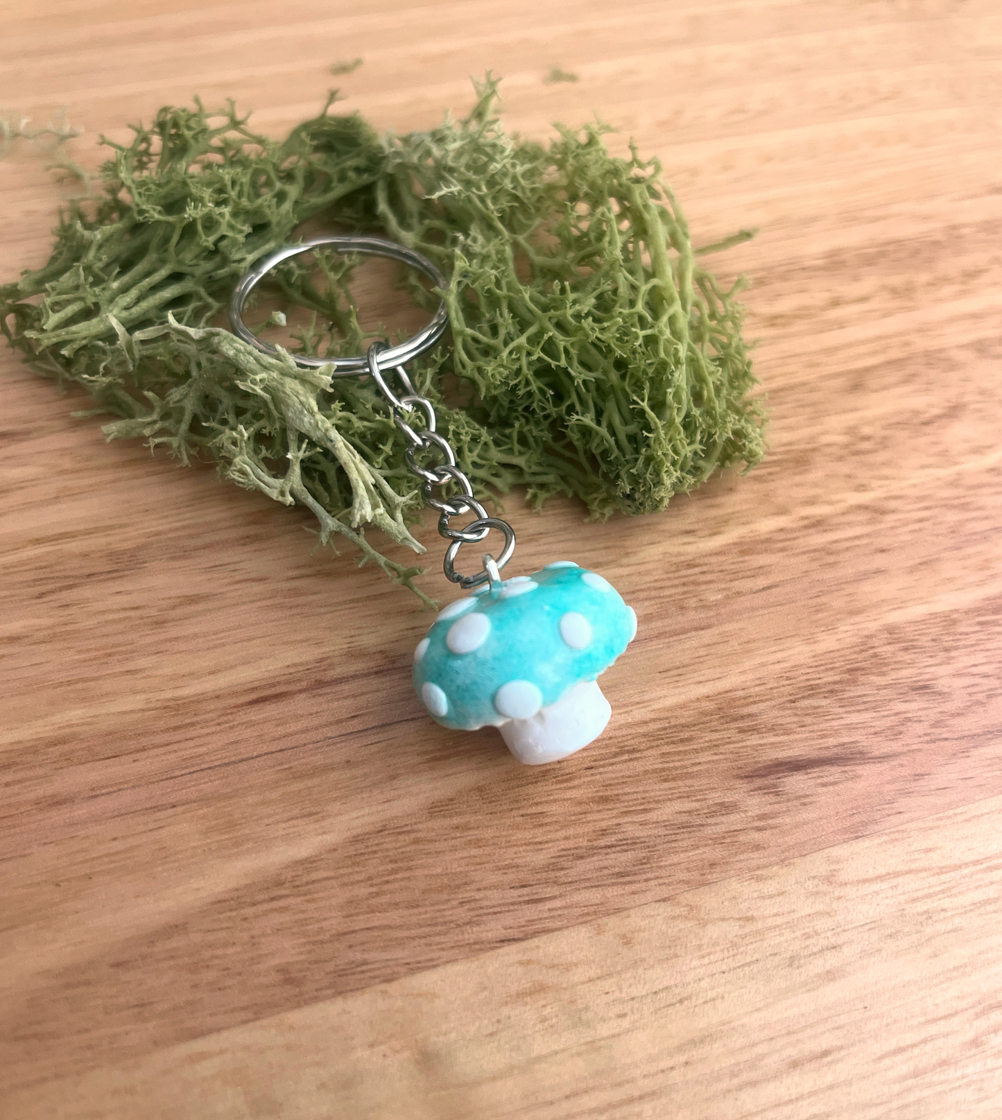 Handmade Polymer Clay Mushroom Keychains | Cute Cottagecore Charm