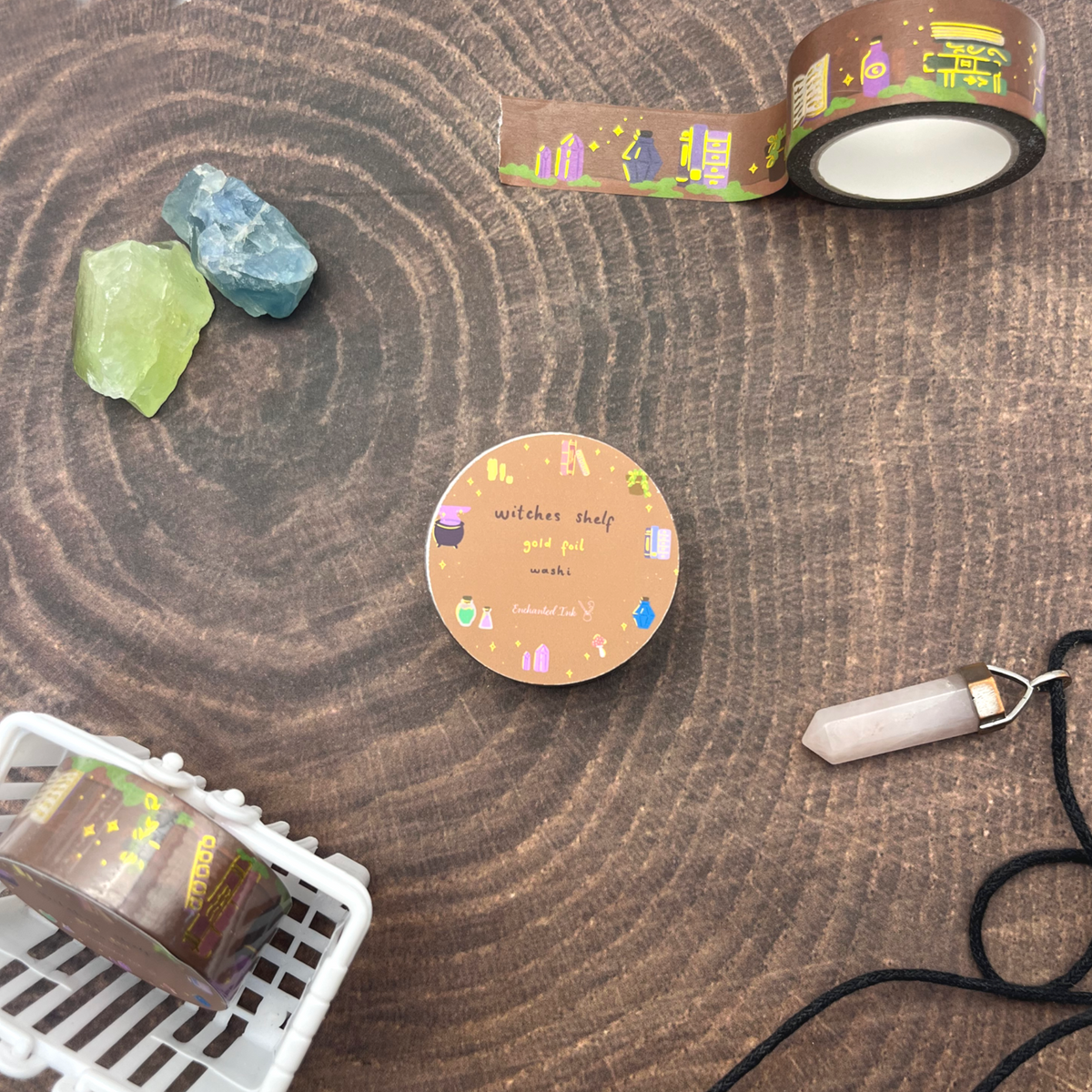 Witches Shelf Gold Foil Washi Tape