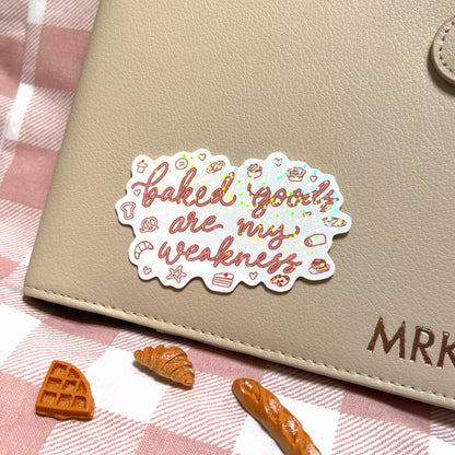 Cute food sticker used in a cozy journal