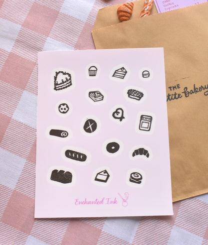 Petite Bakery Clear Sticker Sheet