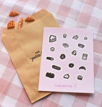 Petite Bakery Clear Sticker Sheet