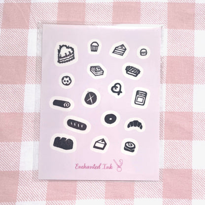 Bakery stamp sticker sheet 