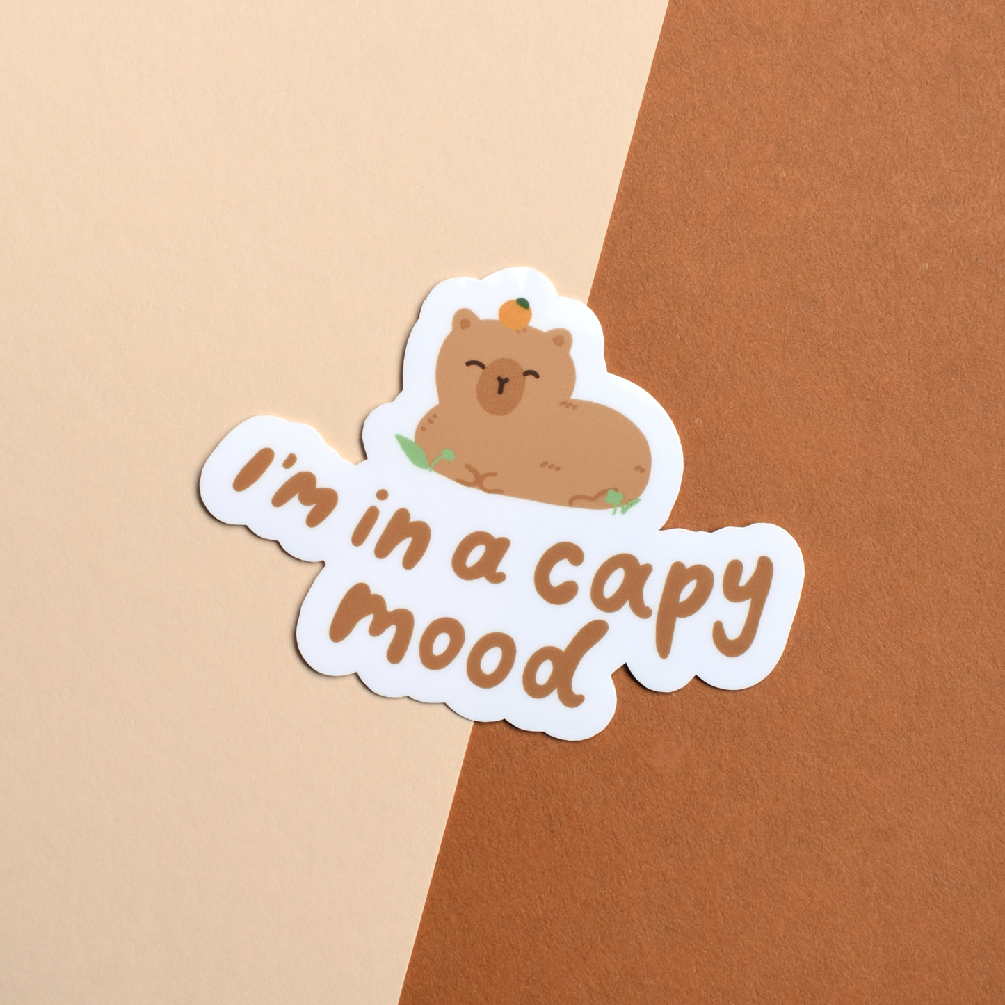 Capybara waterproof sticker for journals and laptops