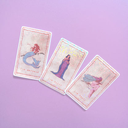 Enchanted Tarot Stickers by Enchanted Ink – holographic witch, fairy, and mermaid designs for journals and planners