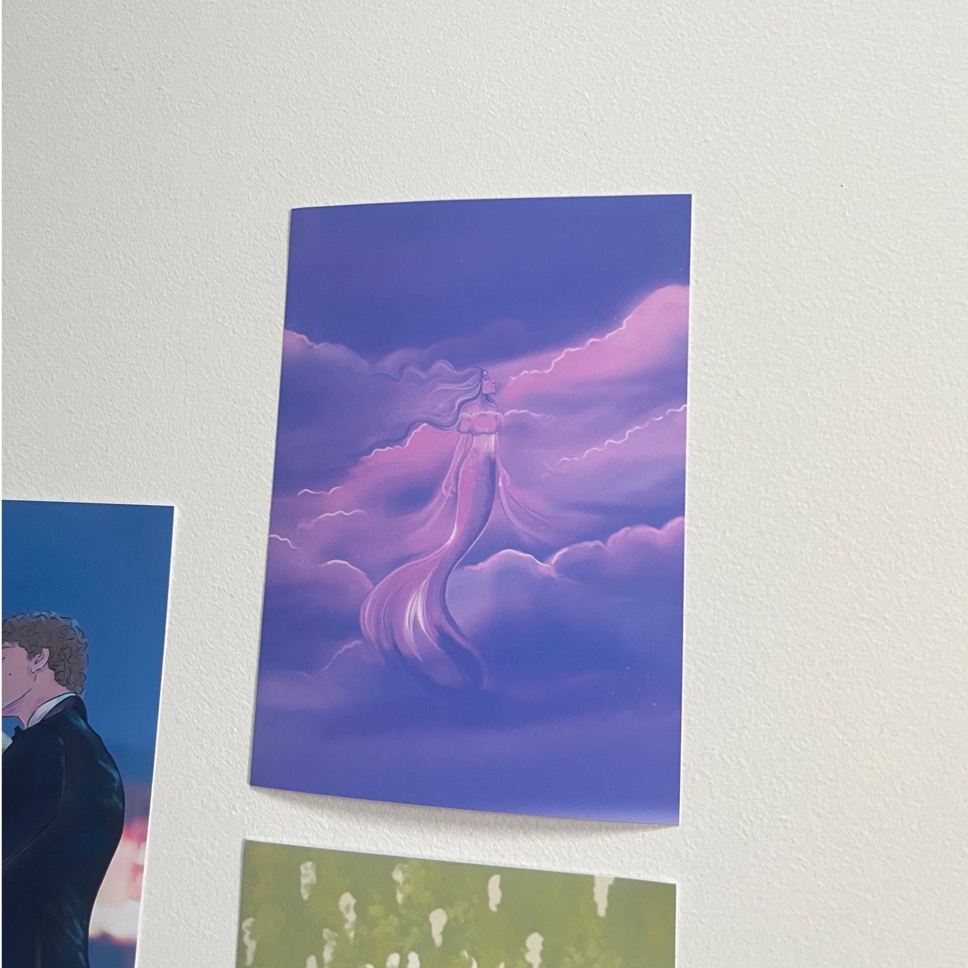 Dreamy mermaid art print for gallery walls and decor