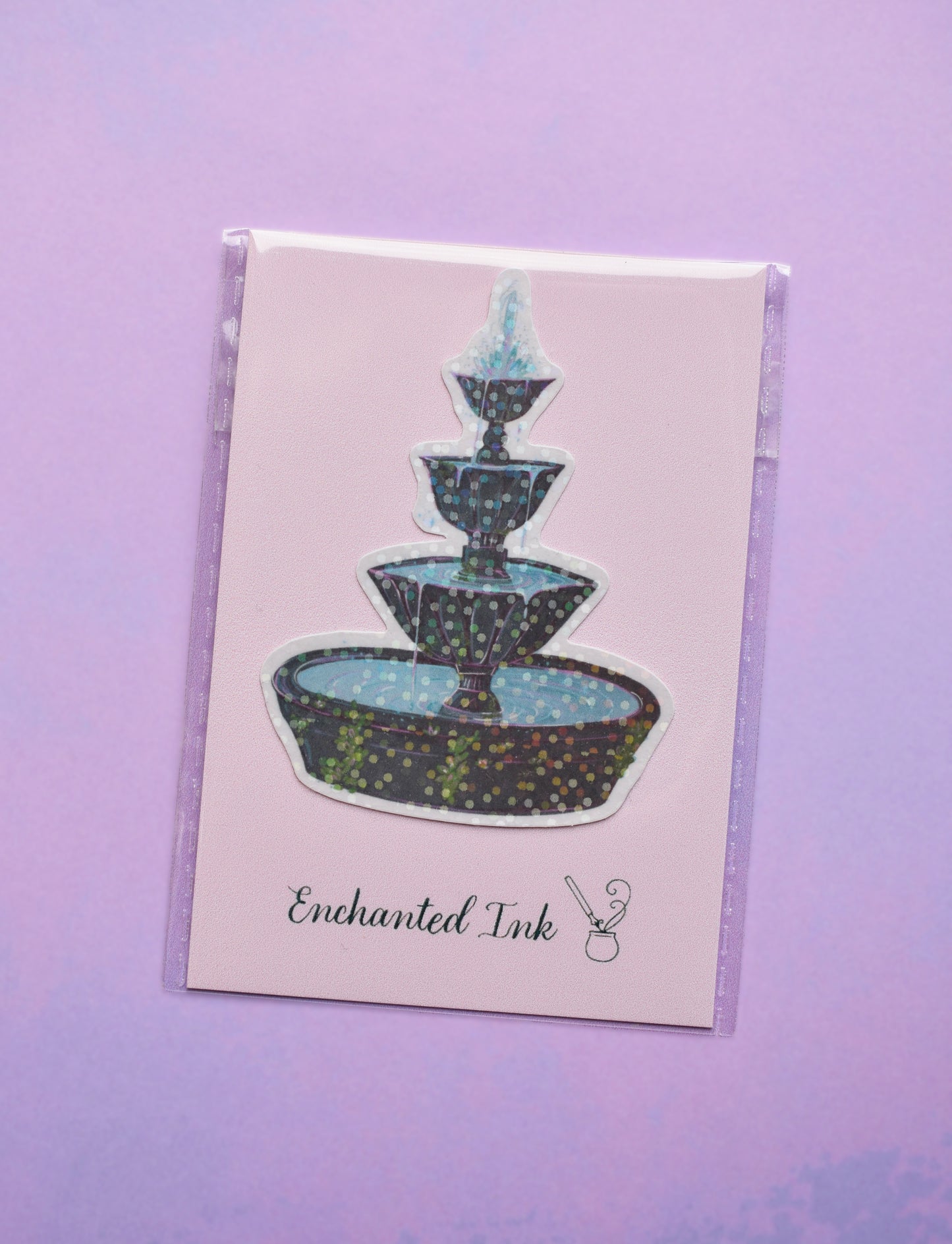 Enchanted Fountain Waterproof Sticker