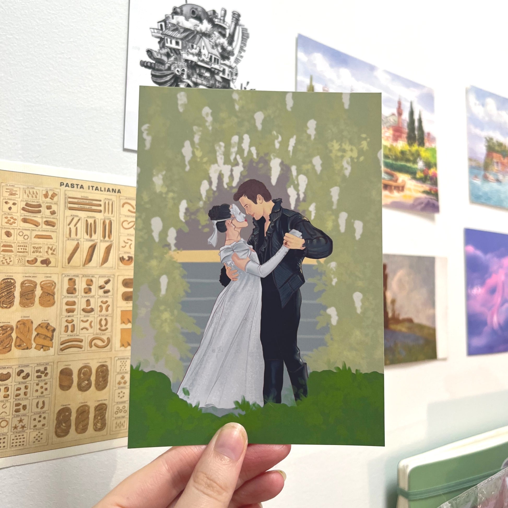 Historical romance art print for vintage decor