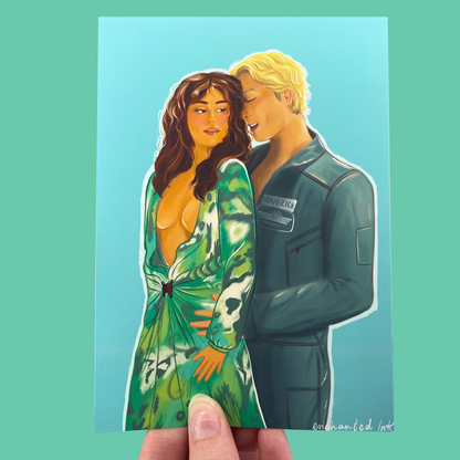 A+D Hockey Romance Art Print