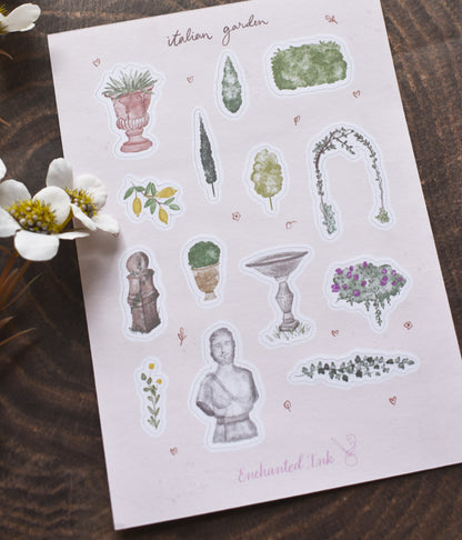 Italian Garden Matte Sticker Sheet