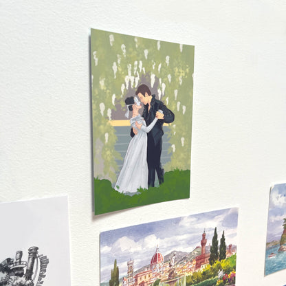 Historical romance art print for vintage decor