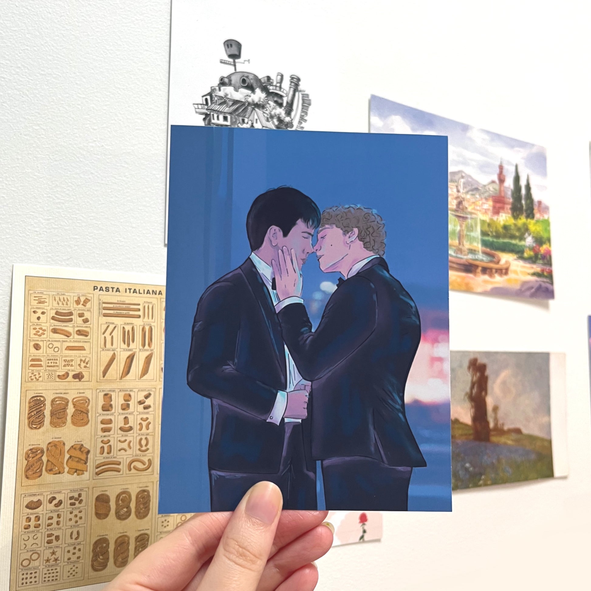 Romance trope inspired art print for reading nooks