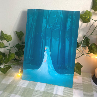 Water Spirit Art Print | Enchanted Forest Fantasy Wall Art